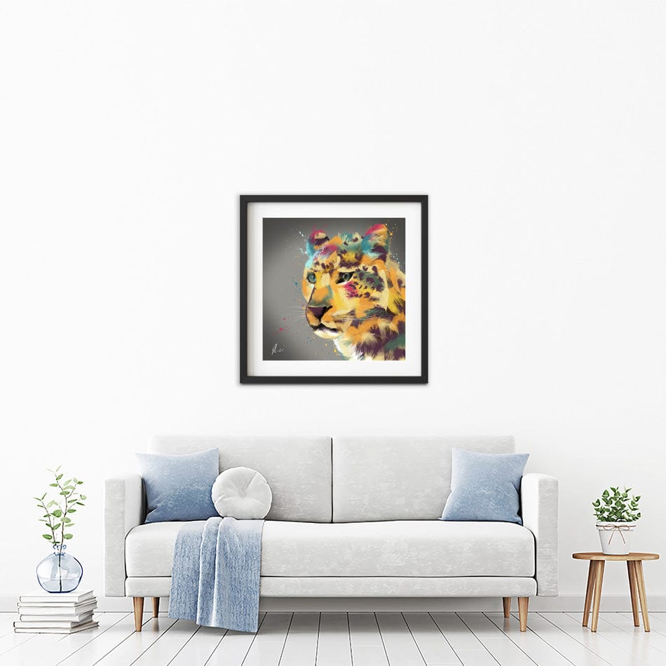 Cheetah Framed Art Print wall art product Aimee Linzi