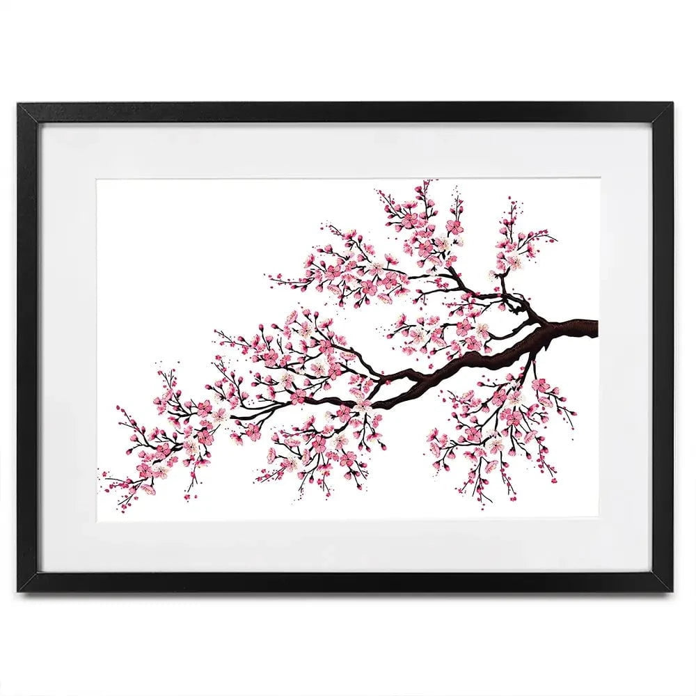Cherry Blossom Branch Framed Art Print Cherry Blossom Branch Framed Art Print wall art product fresher / Shutterstock