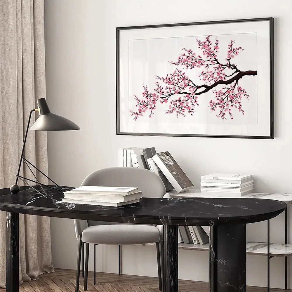 Cherry Blossom Branch Framed Art Print Cherry Blossom Branch Framed Art Print wall art product fresher / Shutterstock