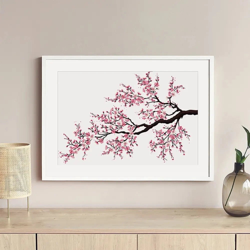 Cherry Blossom Branch Framed Art Print Cherry Blossom Branch Framed Art Print wall art product fresher / Shutterstock