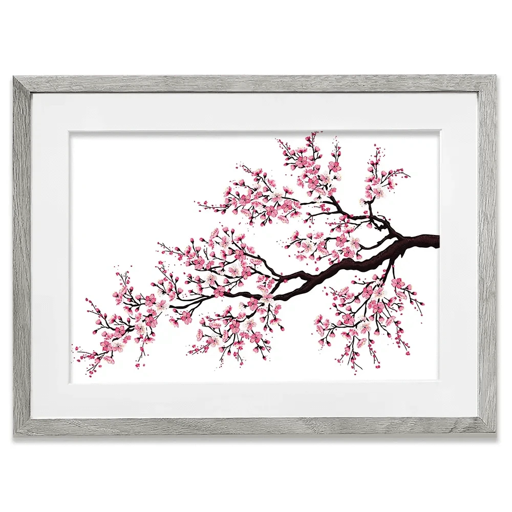 Cherry Blossom Branch Framed Art Print Cherry Blossom Branch Framed Art Print wall art product fresher / Shutterstock