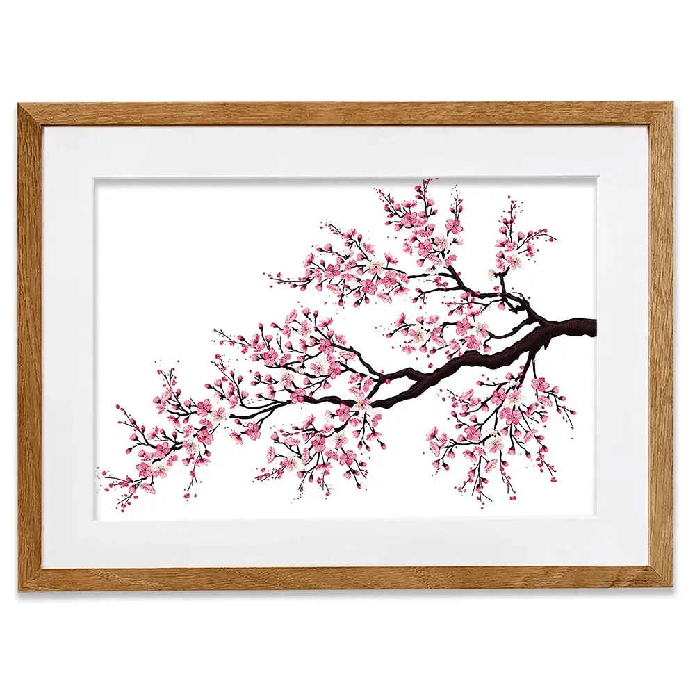 Cherry Blossom Branch Framed Art Print Cherry Blossom Branch Framed Art Print wall art product fresher / Shutterstock