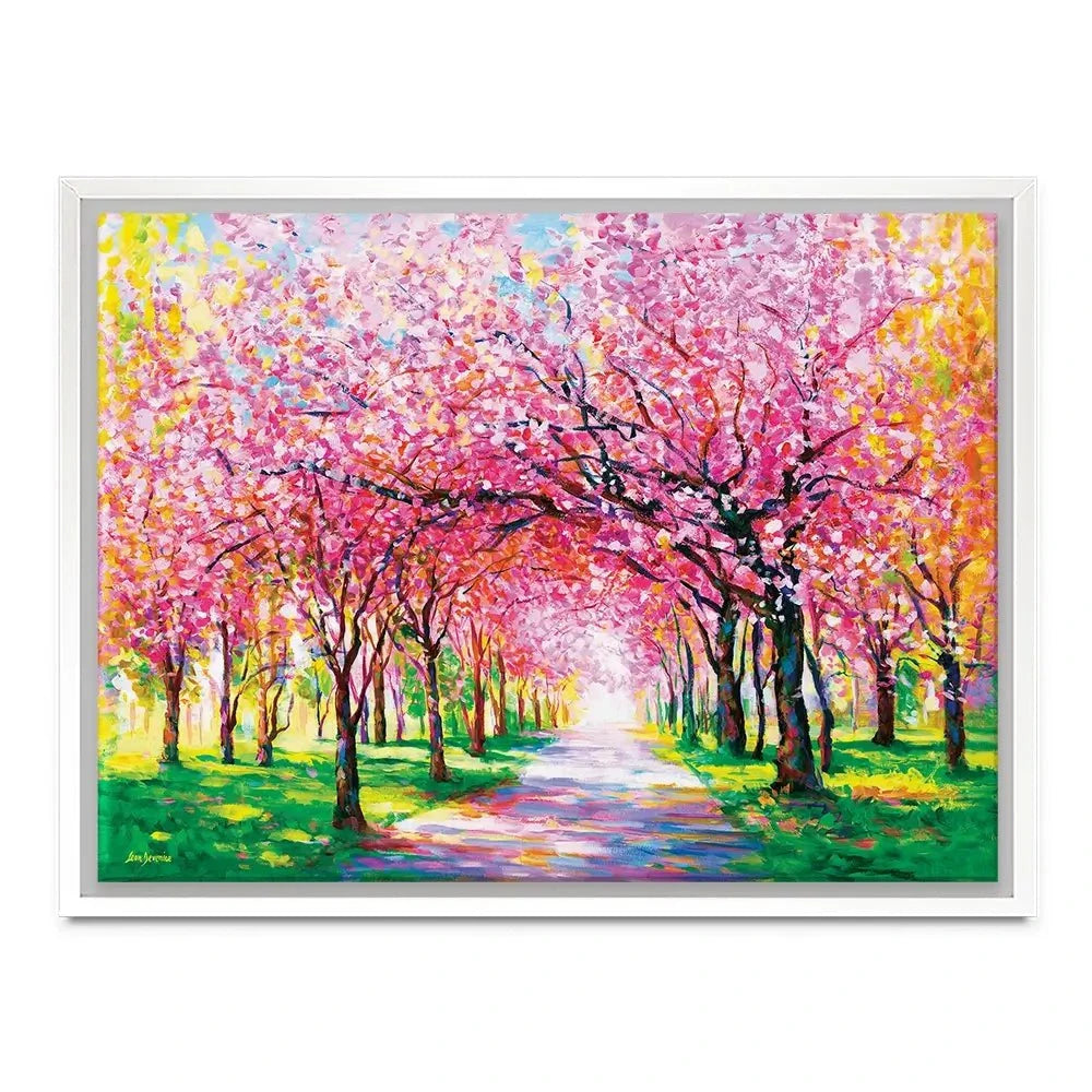 Cherry Blossom Forest Canvas Print Cherry Blossom Forest Canvas Print wall art product Leon Devenice