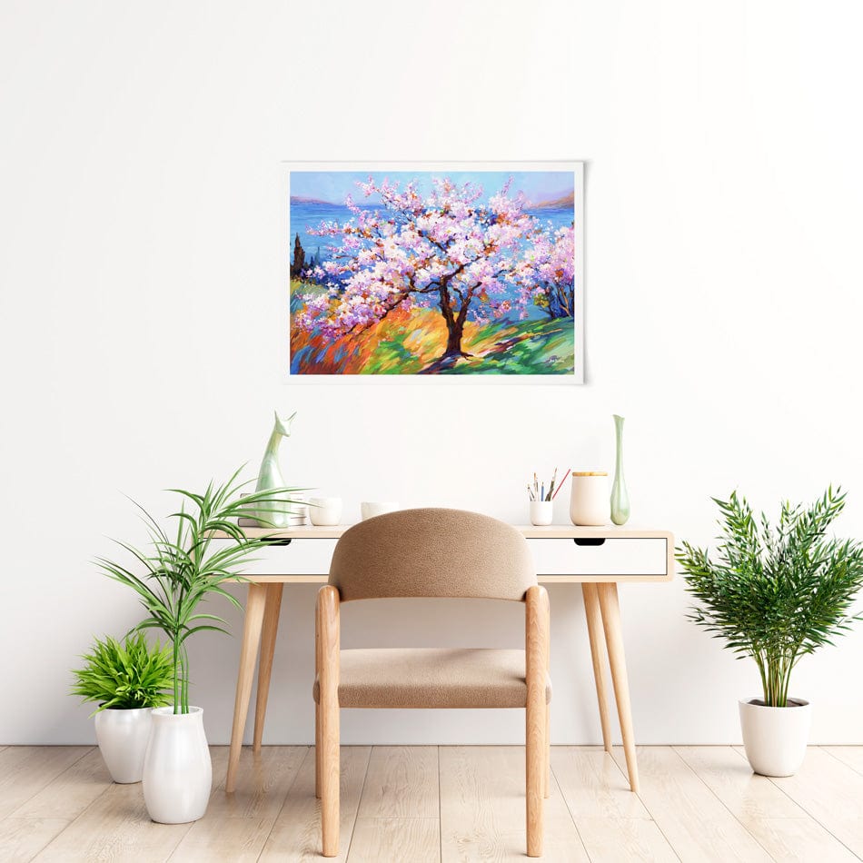 Cherry Blossom Glory Art Print wall art product Leon Devenice