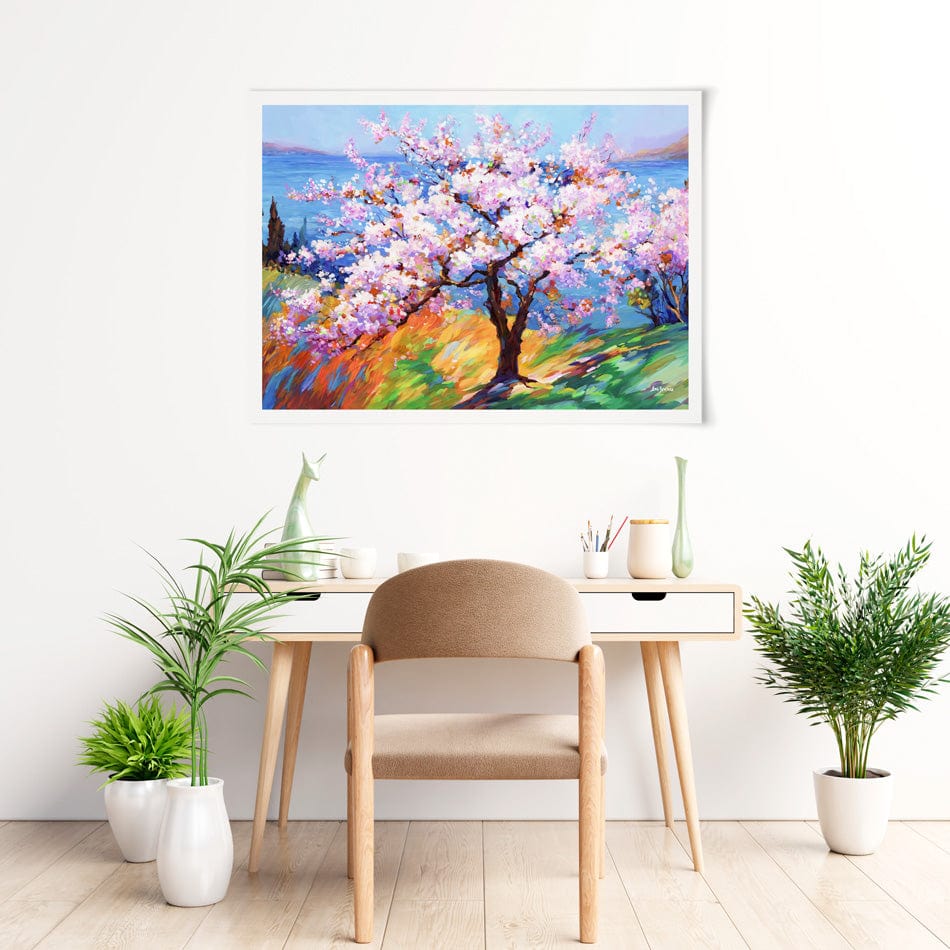 Cherry Blossom Glory Art Print wall art product / Shutterstock