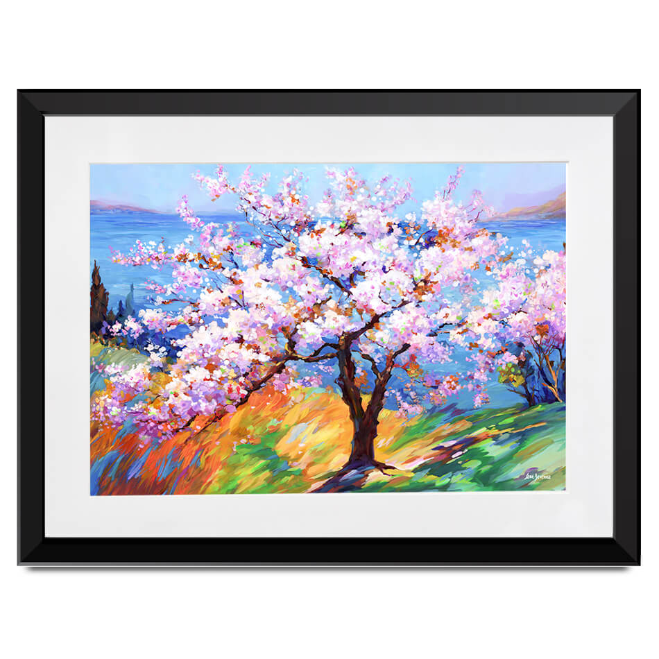 Cherry Blossom Glory Framed Art Print Cherry Blossom Glory Framed Art Print wall art product Leon Devenice