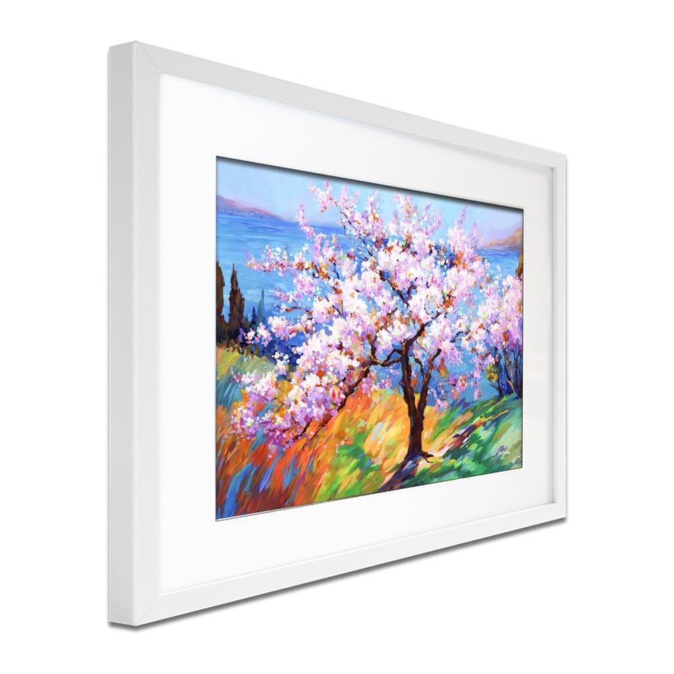 Cherry Blossom Glory Framed Art Print wall art product Leon Devenice