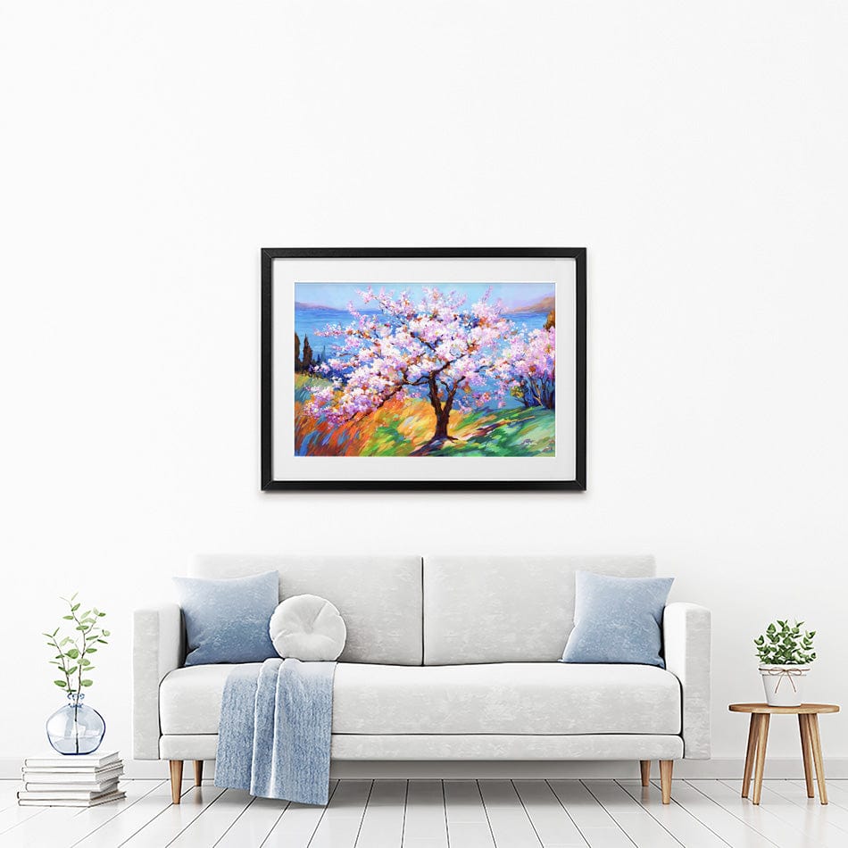 Cherry Blossom Glory Framed Art Print wall art product Leon Devenice