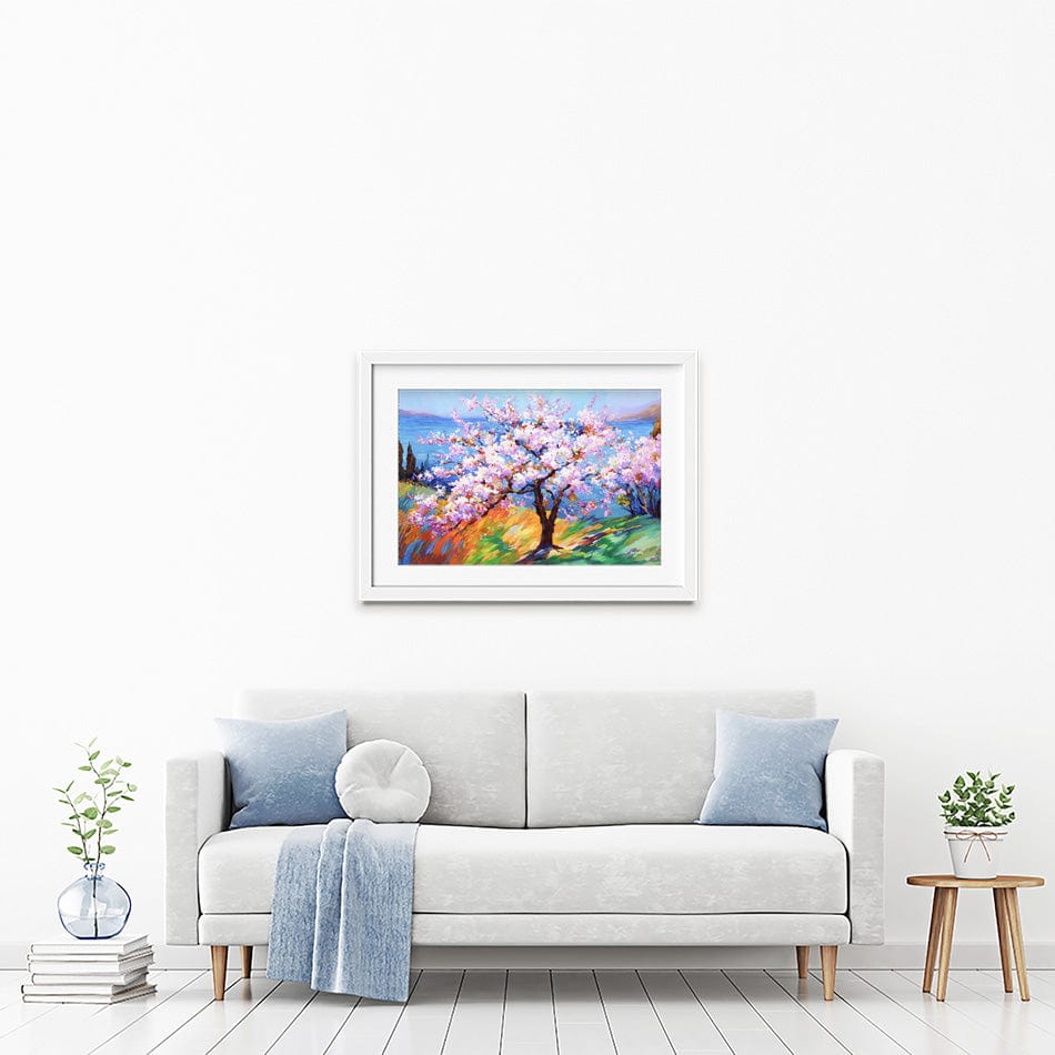 Cherry Blossom Glory Framed Art Print wall art product Leon Devenice