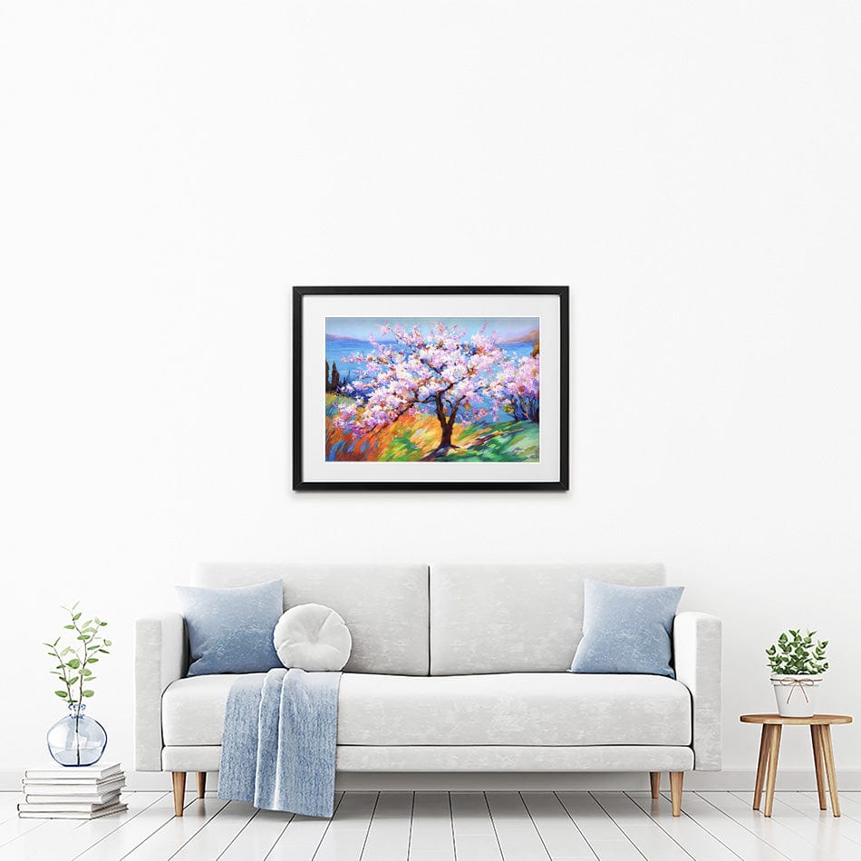 Cherry Blossom Glory Framed Art Print wall art product Leon Devenice