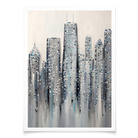 Chicago Art Print wall art product Ekaterina Ermilkina / Independent