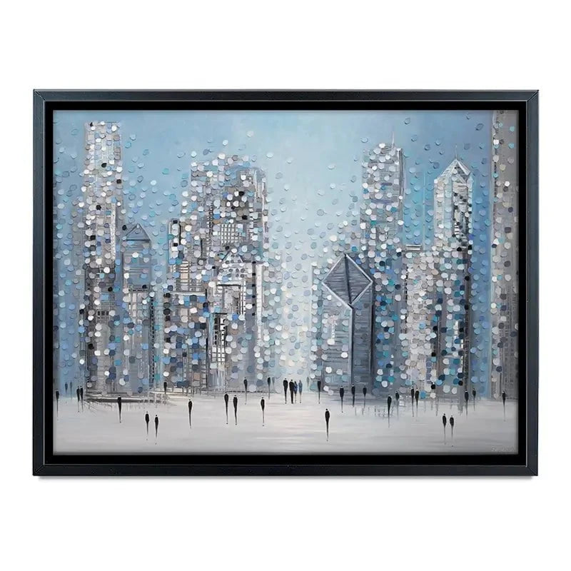 Chicago Blue Canvas Print Chicago Blue Canvas Print wall art product Ekaterina Ermilkina