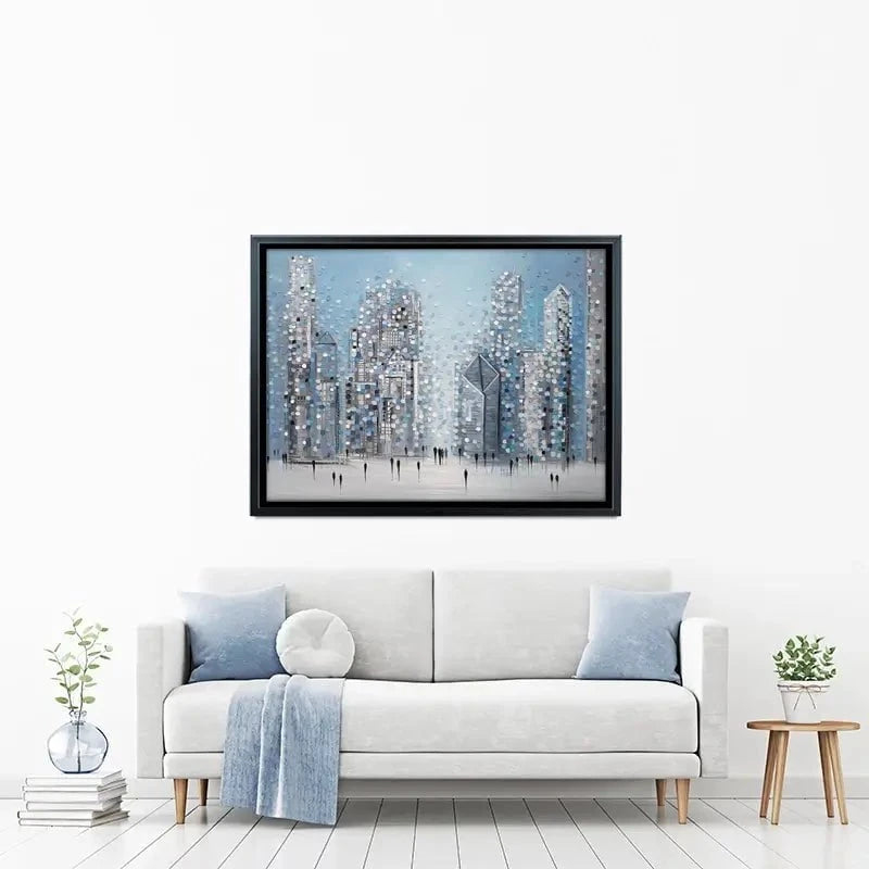 Chicago Blue Canvas Print Chicago Blue Canvas Print wall art product Ekaterina Ermilkina