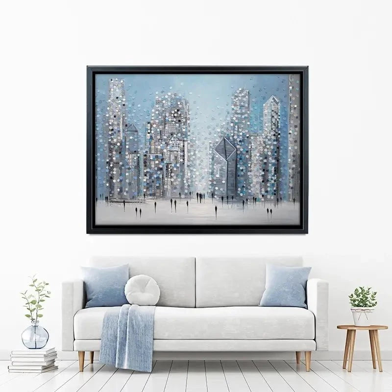 Chicago Blue Canvas Print Chicago Blue Canvas Print wall art product Ekaterina Ermilkina
