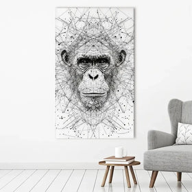 Chimpanzee Study Canvas Print Chimpanzee Study Canvas Print wall art product David Alexander Elder