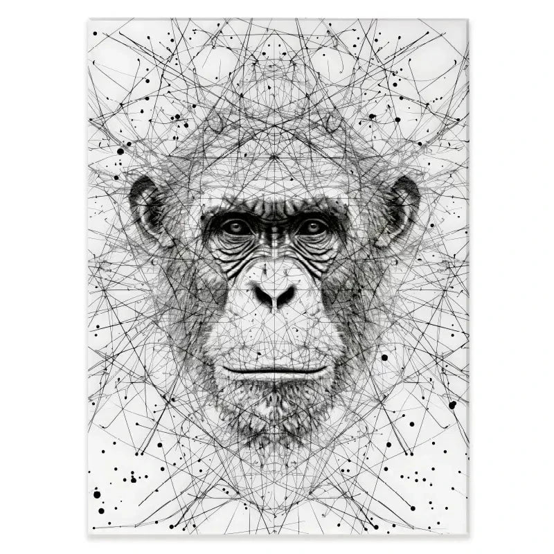 Chimpanzee Study Canvas Print Chimpanzee Study Canvas Print wall art product David Alexander Elder