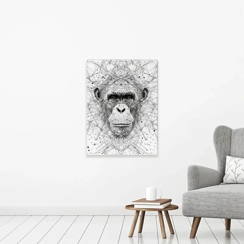 Chimpanzee Study Canvas Print Chimpanzee Study Canvas Print wall art product David Alexander Elder
