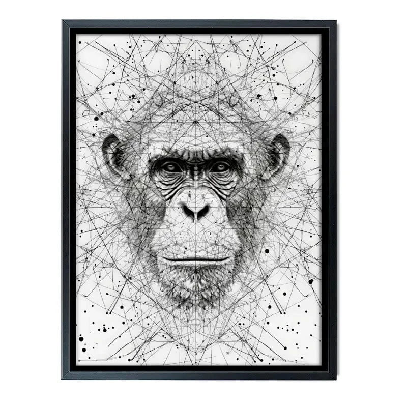 Chimpanzee Study Canvas Print Chimpanzee Study Canvas Print wall art product David Alexander Elder