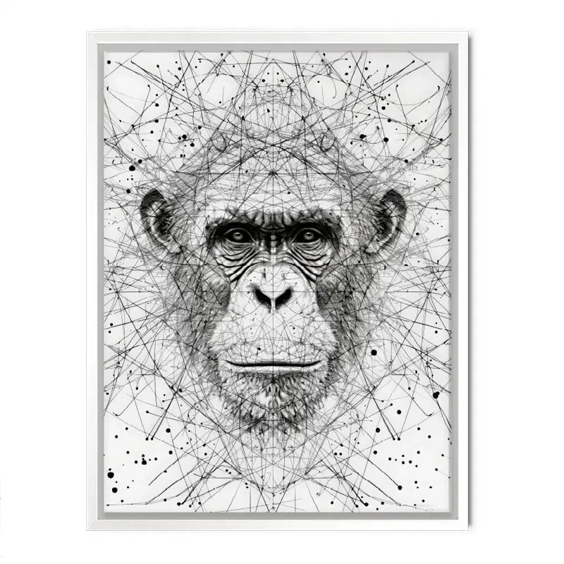 Chimpanzee Study Canvas Print Chimpanzee Study Canvas Print wall art product David Alexander Elder