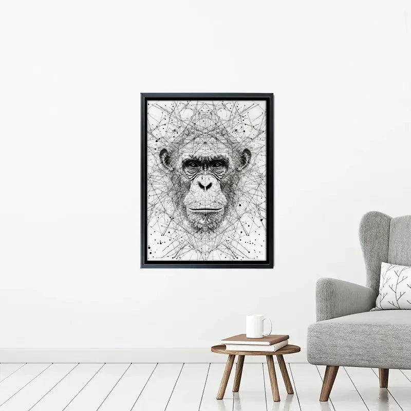 Chimpanzee Study Canvas Print Chimpanzee Study Canvas Print wall art product David Alexander Elder
