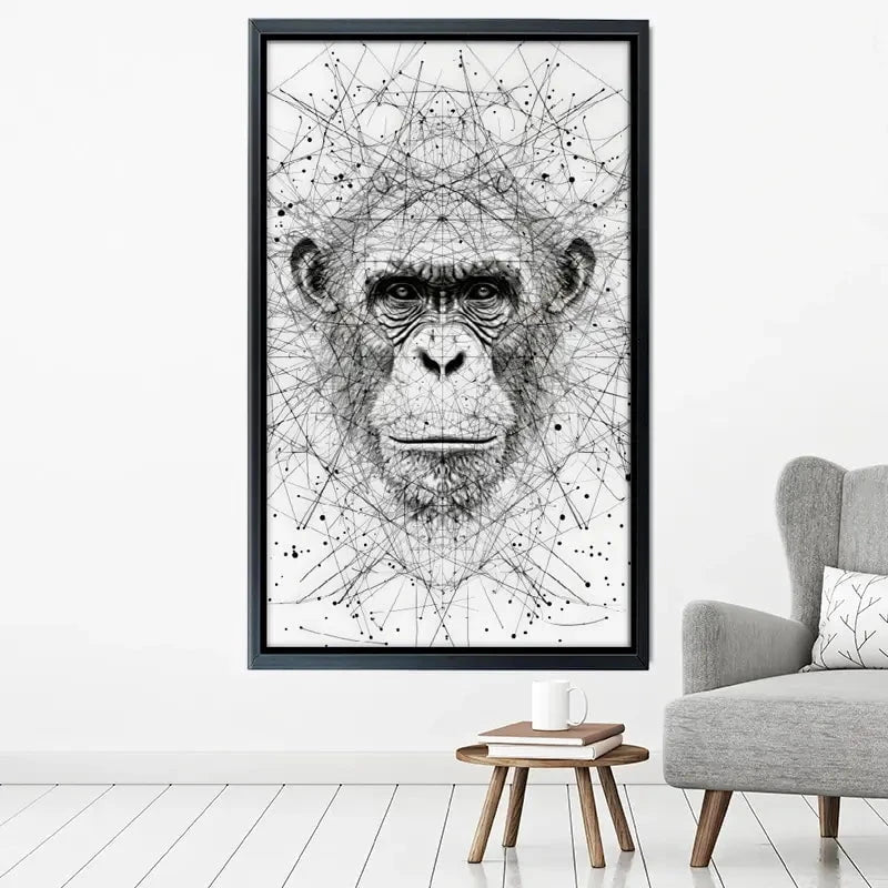 Chimpanzee Study Canvas Print Chimpanzee Study Canvas Print wall art product David Alexander Elder