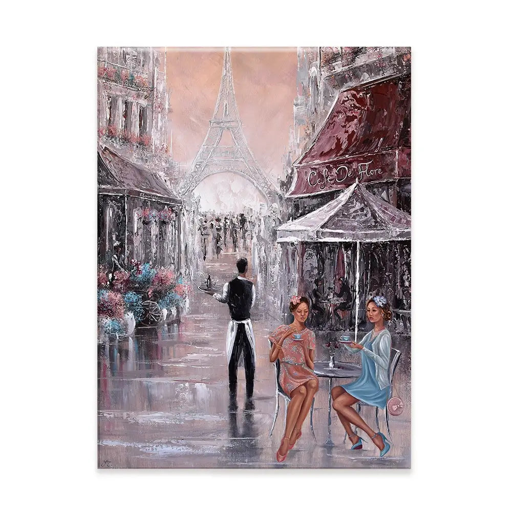 Chit Chat Paris Canvas Print Chit Chat Paris Canvas Print wall art product Isabella Karolewicz