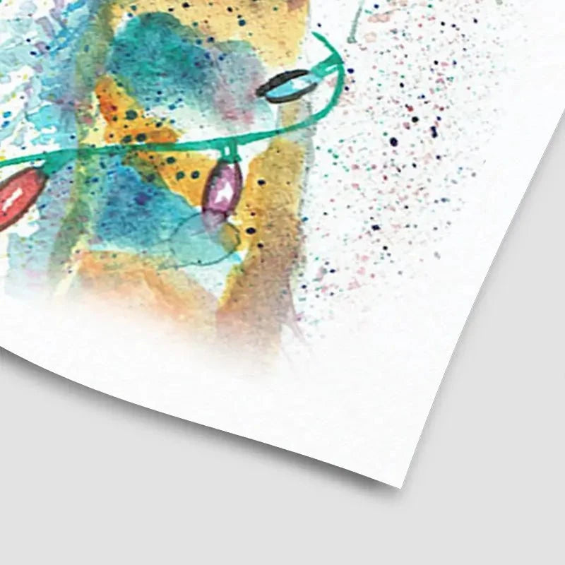 Christmas Giraffe Art Print Christmas Giraffe Art Print wall art product Jamie Taylor