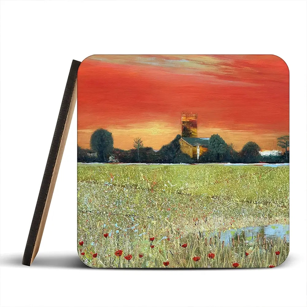 Church Scene Coaster Set Church Scene Coaster Set wall art product Karen Sutton