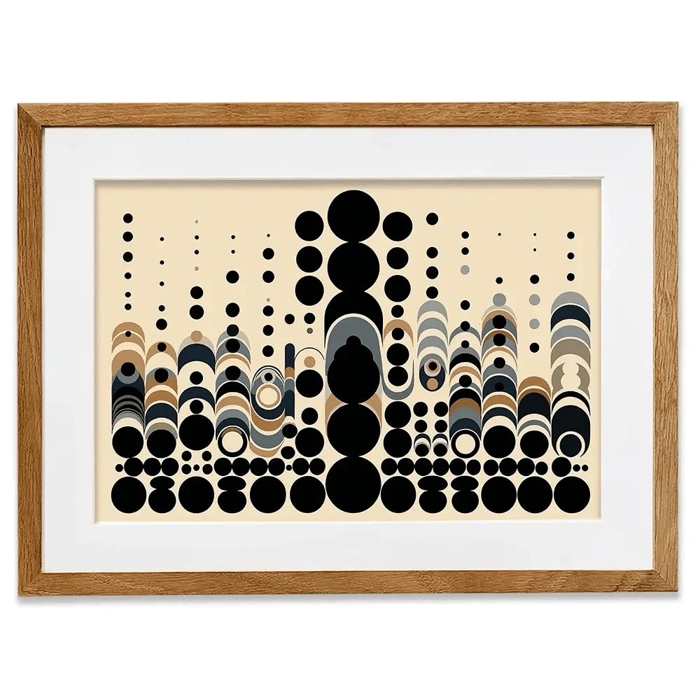 Circle Symphony Framed Art Print Circle Symphony Framed Art Print wall art product P & M Print Gallery