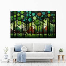Circular Forest Canvas Print Circular Forest Canvas Print wall art product David Alexander Elder
