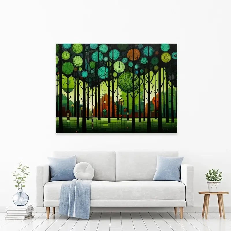 Circular Forest Canvas Print Circular Forest Canvas Print wall art product David Alexander Elder