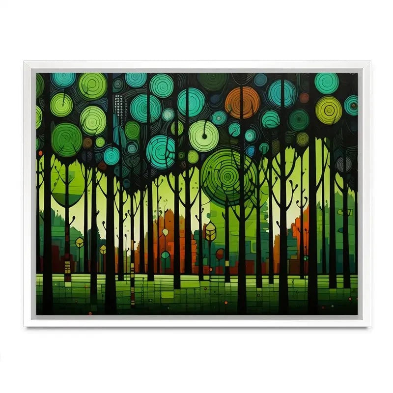 Circular Forest Canvas Print Circular Forest Canvas Print wall art product David Alexander Elder