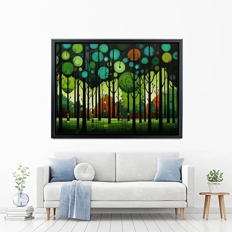 Circular Forest Canvas Print Circular Forest Canvas Print wall art product David Alexander Elder