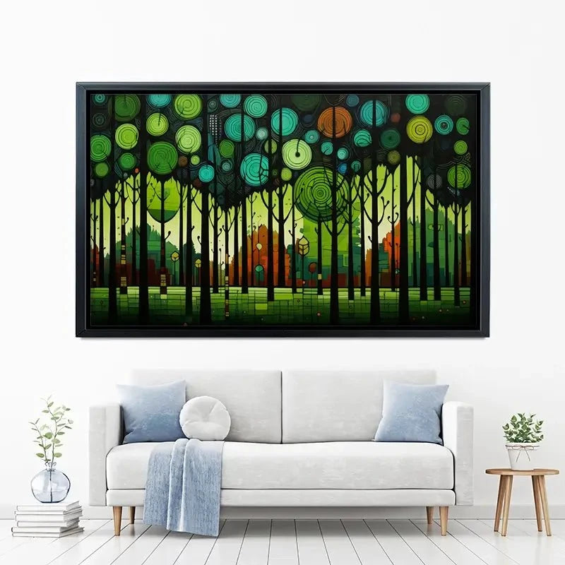 Circular Forest Canvas Print Circular Forest Canvas Print wall art product David Alexander Elder