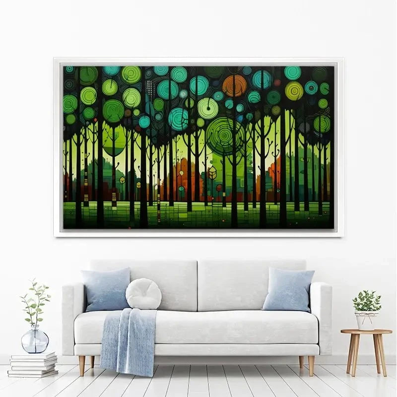 Circular Forest Canvas Print Circular Forest Canvas Print wall art product David Alexander Elder