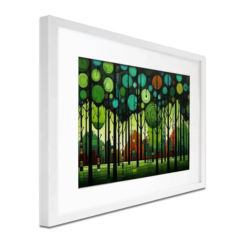 Circular Forest Framed Art Print Circular Forest Framed Art Print wall art product David Alexander Elder