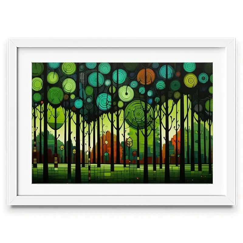 Circular Forest Framed Art Print Circular Forest Framed Art Print wall art product David Alexander Elder