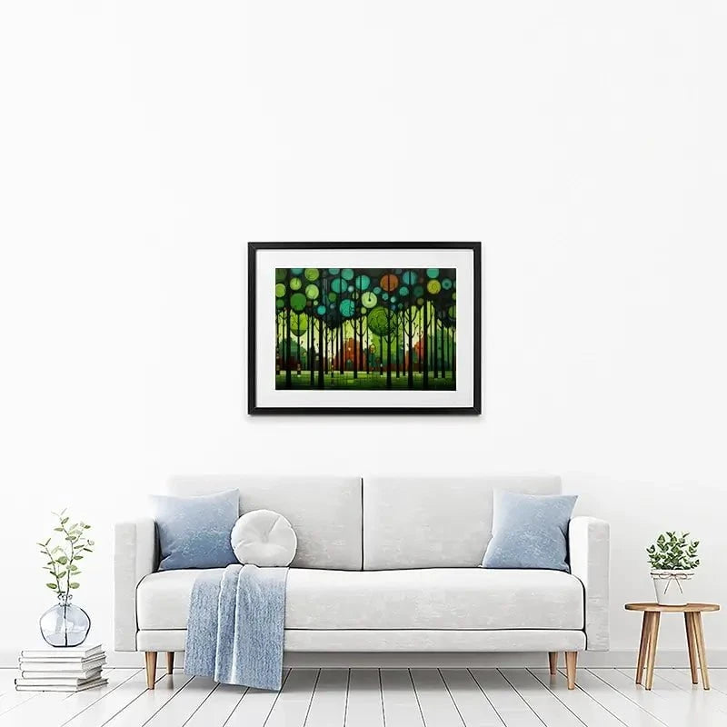 Circular Forest Framed Art Print Circular Forest Framed Art Print wall art product David Alexander Elder