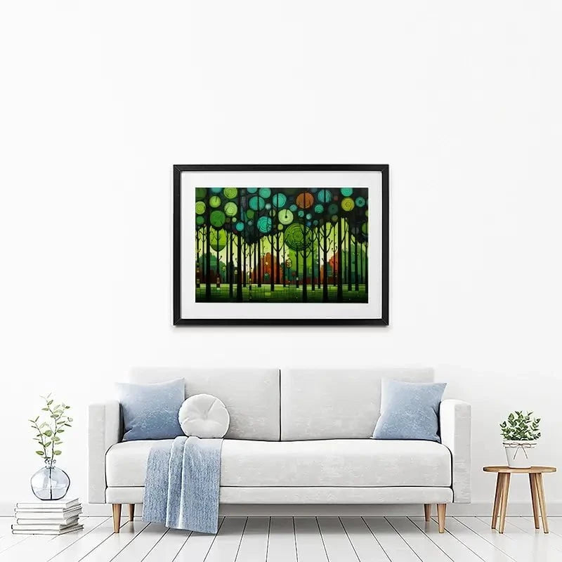 Circular Forest Framed Art Print Circular Forest Framed Art Print wall art product David Alexander Elder