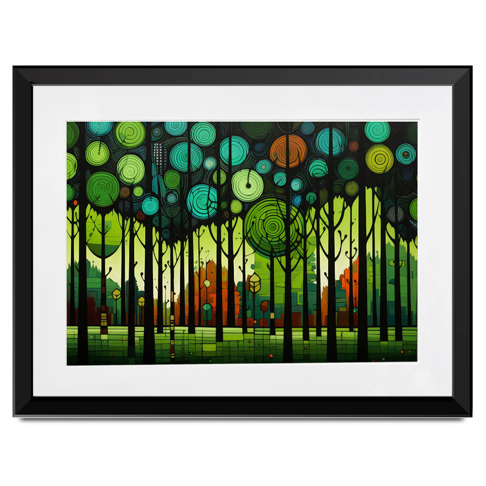 Circular Forest Framed Art Print Circular Forest Framed Art Print wall art product David Alexander Elder