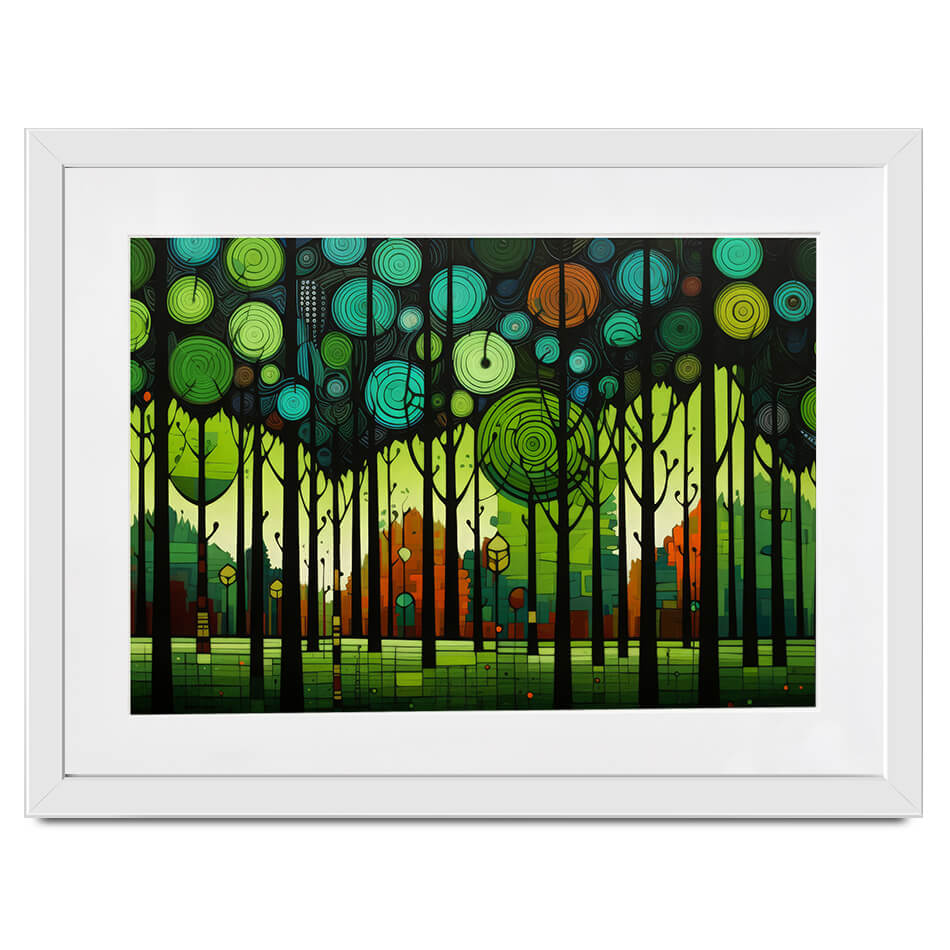 Circular Forest Framed Art Print Circular Forest Framed Art Print wall art product David Alexander Elder