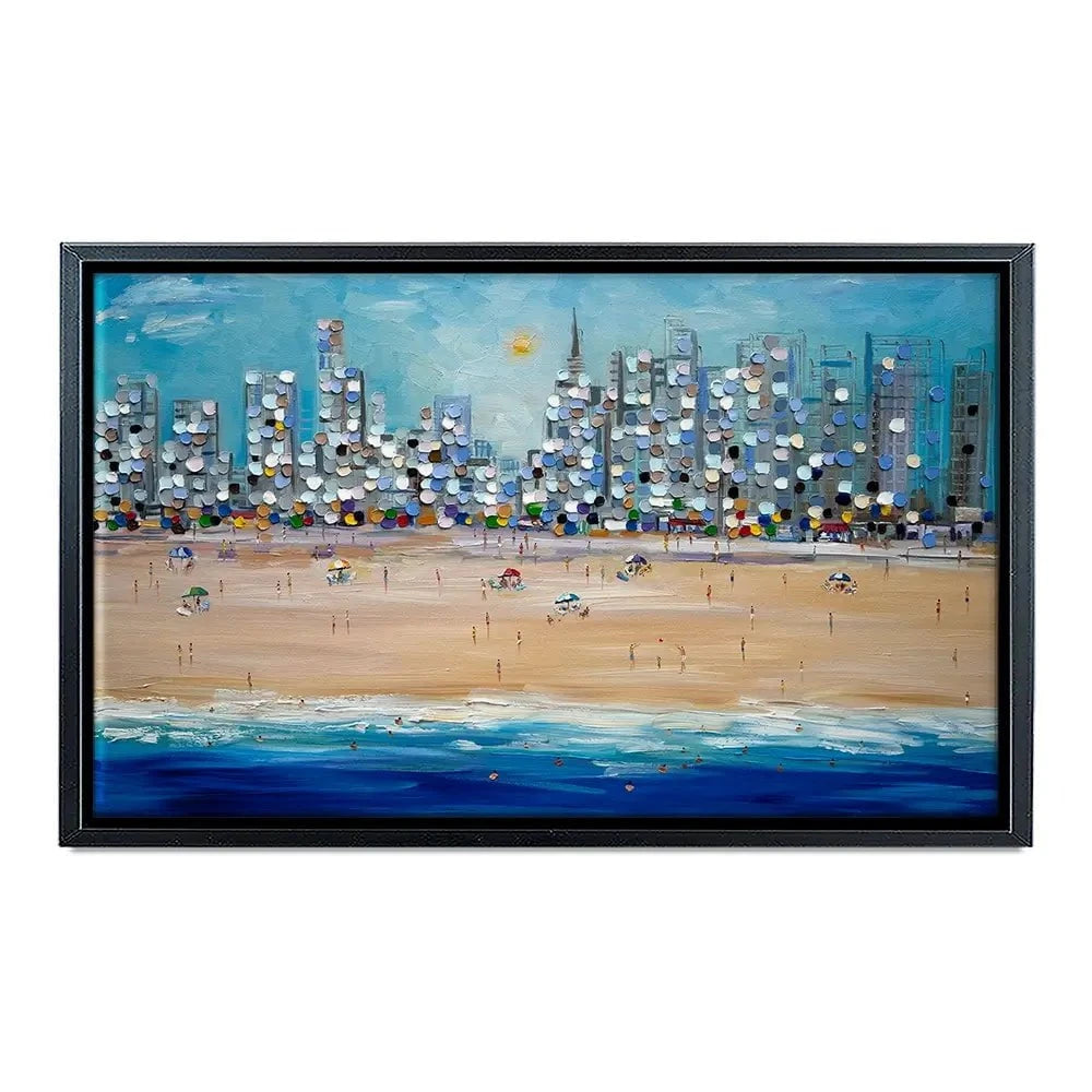 City Beach Canvas Print City Beach Canvas Print wall art product Ekaterina Ermilkina