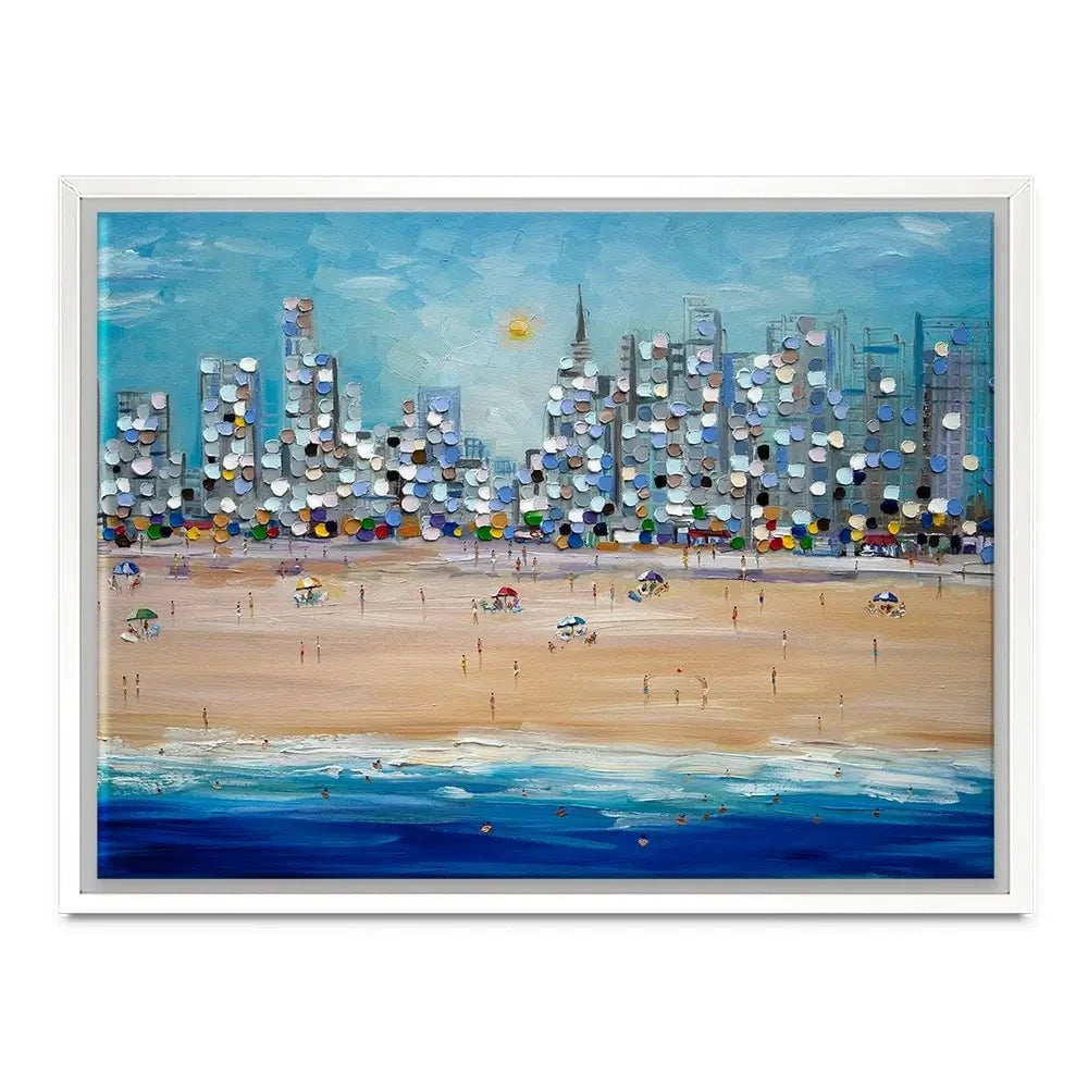 City Beach Canvas Print City Beach Canvas Print wall art product Ekaterina Ermilkina