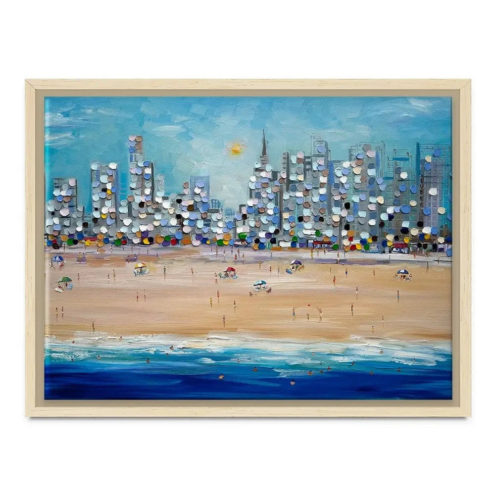 City Beach Canvas Print City Beach Canvas Print wall art product Ekaterina Ermilkina