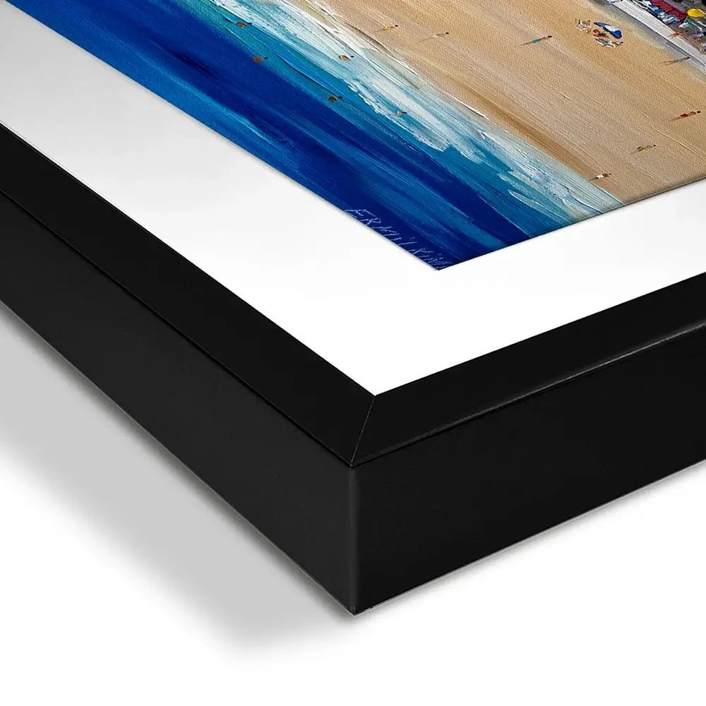 City Beach Framed Art Print City Beach Framed Art Print wall art product Ekaterina Ermilkina