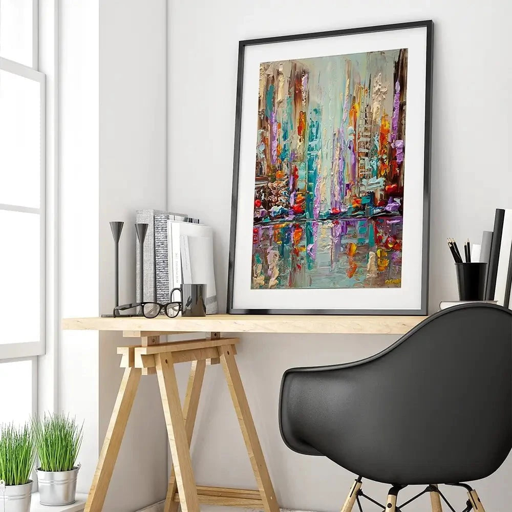 City Carnival Framed Art Print City Carnival Framed Art Print wall art product Osnat Tzadok