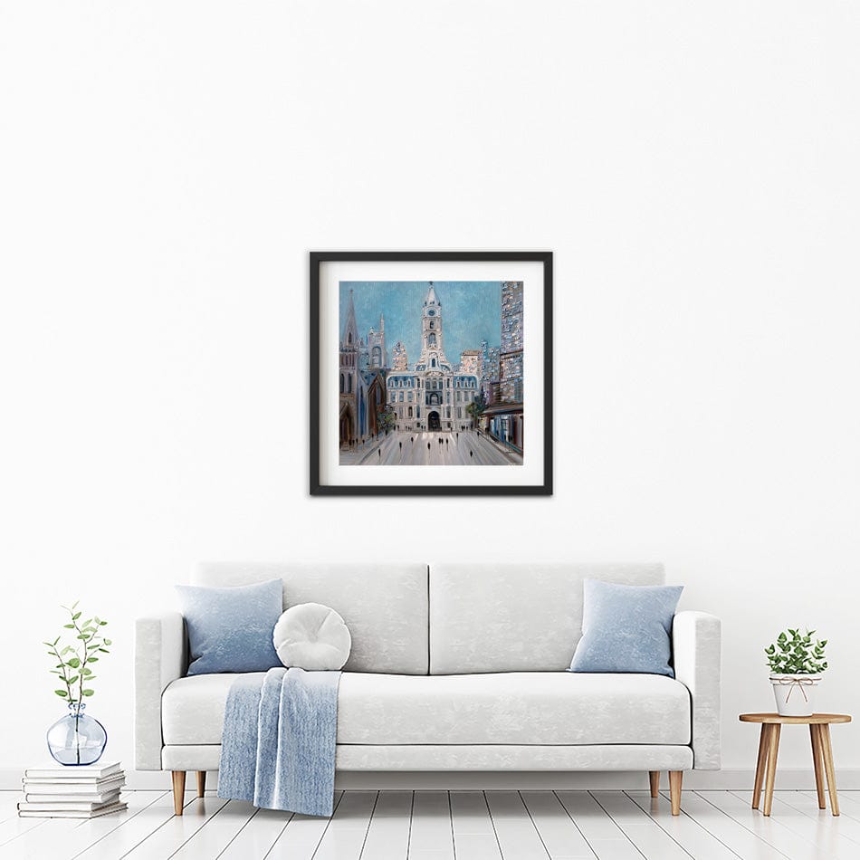 City Hall Philly Framed Art Print wall art product Ekaterina Ermilkina / Independent