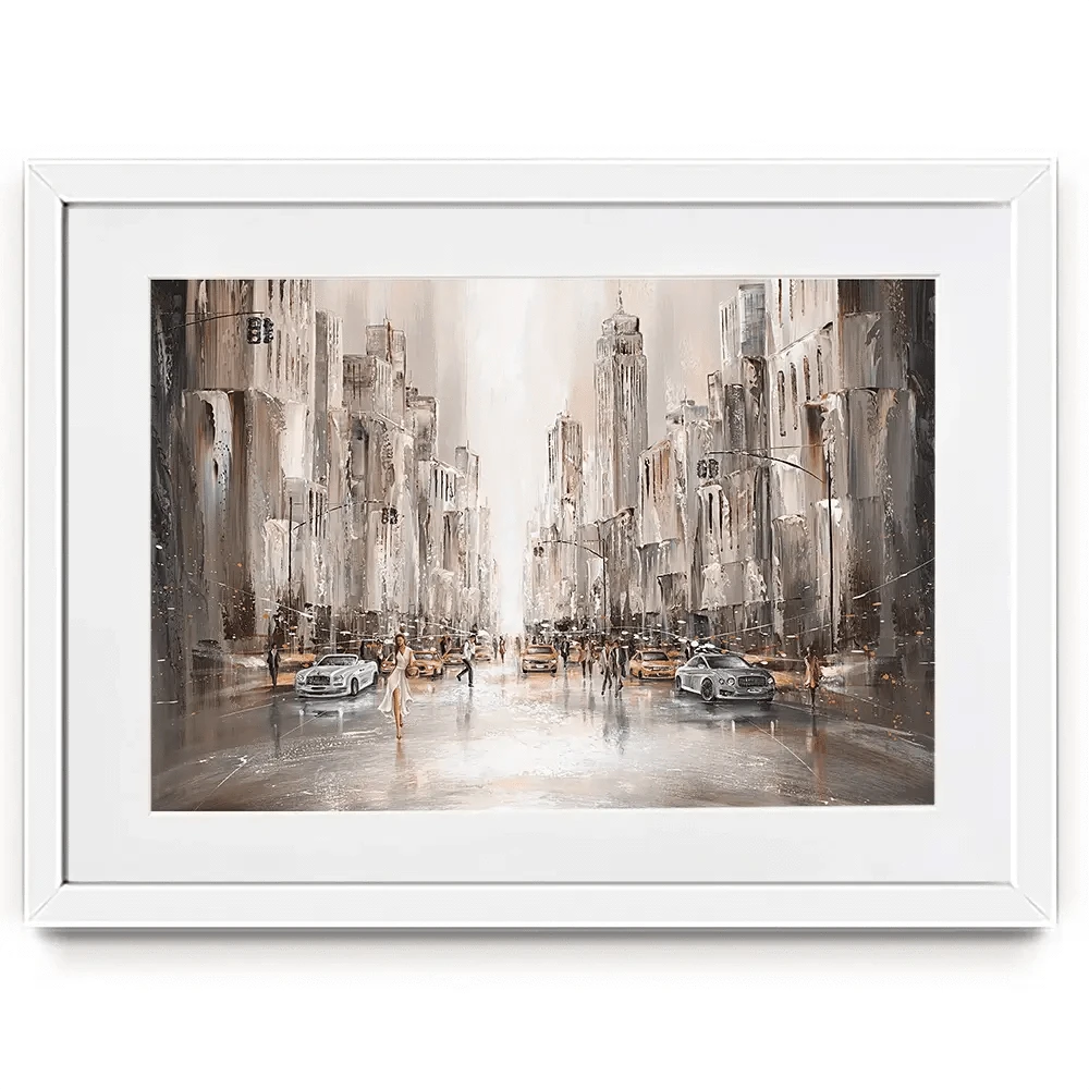 City Life New York Framed Art Print City Life New York Framed Art Print wall art product Isabella Karolewicz