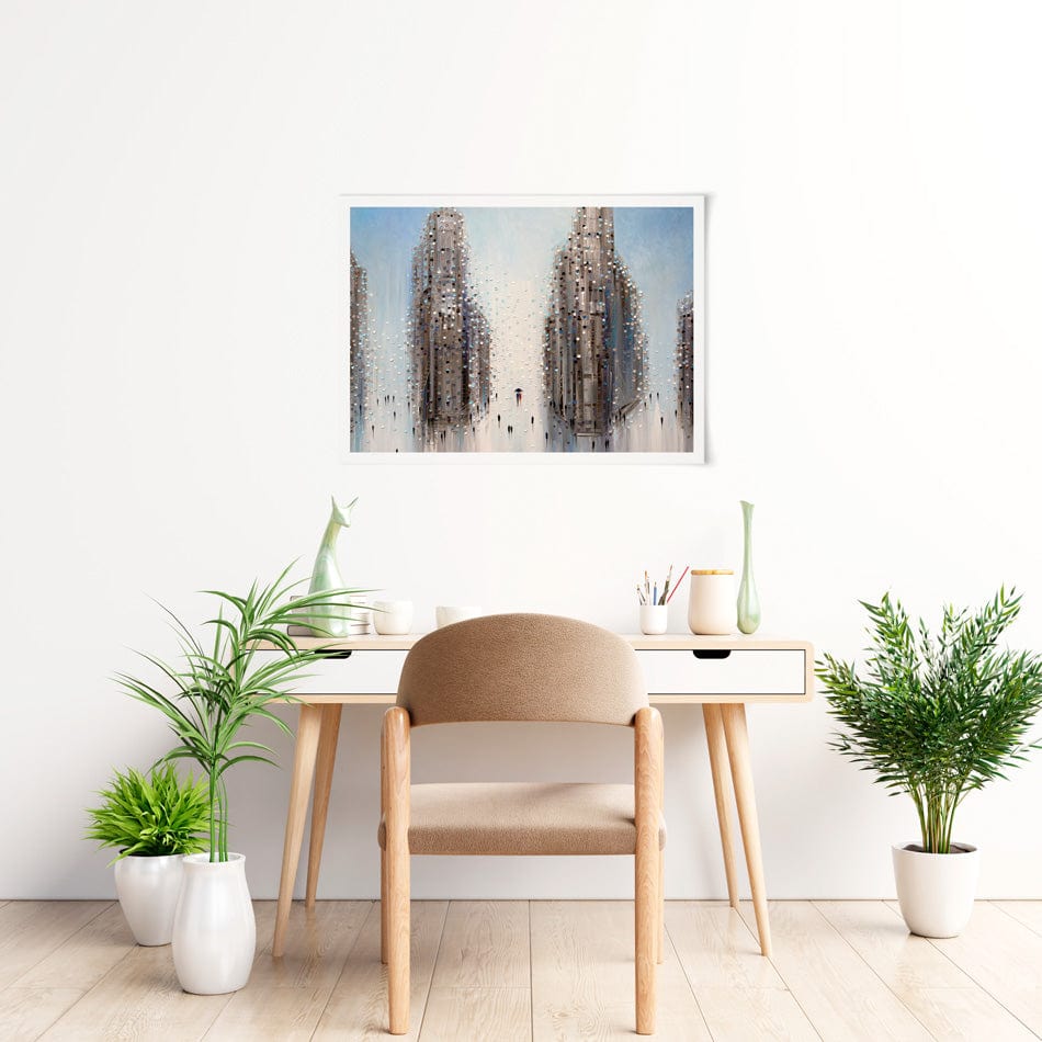 City Mood Art Print wall art product Ekaterina Ermilkina / Independent
