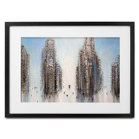 City Mood Framed Art Print wall art product Ekaterina Ermilkina / Independent